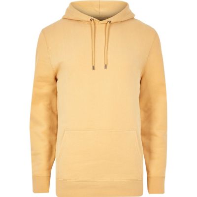 Yellow casual hoodie